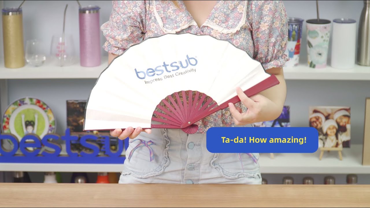 How to Sublimate a Folding Fan?  |  DIY Fan Making |  Customize Print Fan