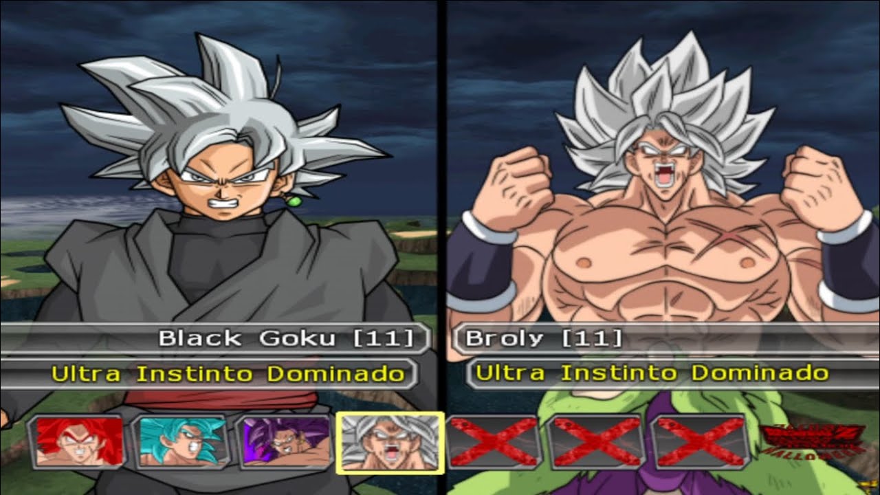 TEAM BLACK GOKU (UI) vs TEAM BROLY (UI) || DRAGON BALL Z BUDOKAI TENKAICHI 3