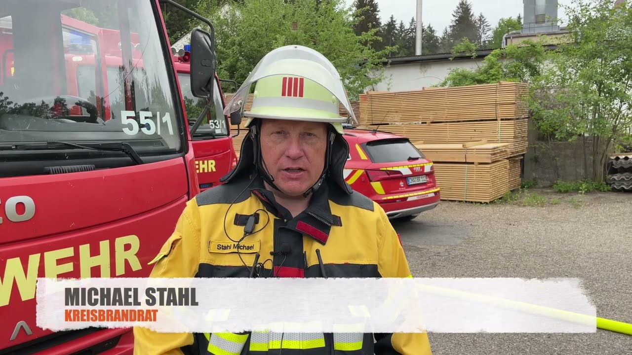 Einsatz Brand Spänebunker Zell