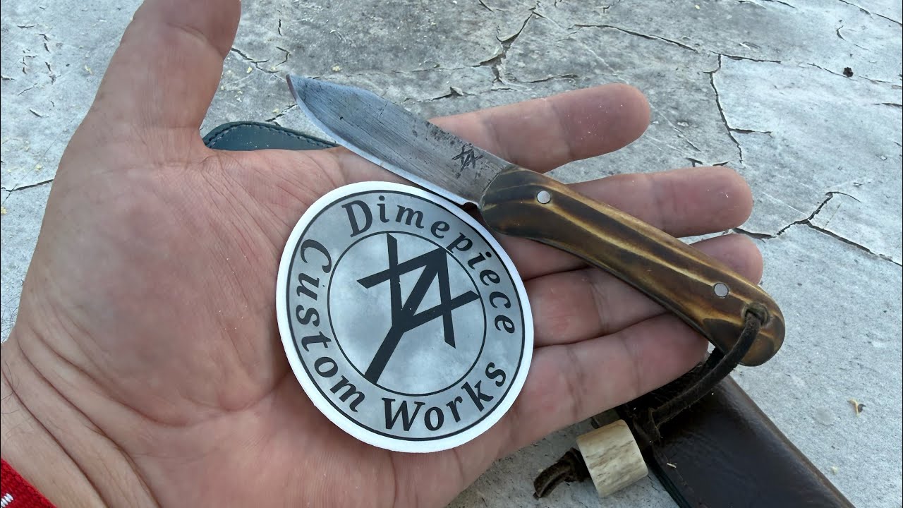 Карманный нож с фиксированным лезвием, изготовленный на заказ @DimepieceCustomWorks