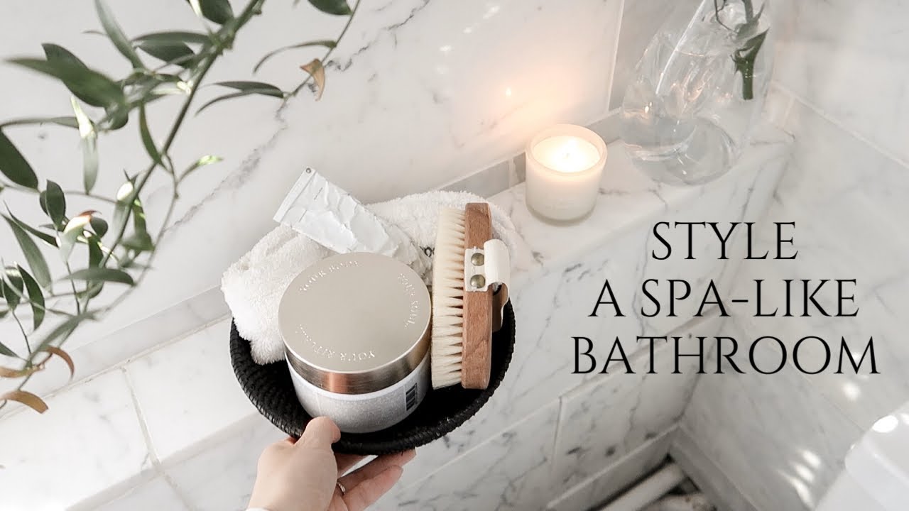 How to Style a Spa like Bathroom in a Rented Apartment