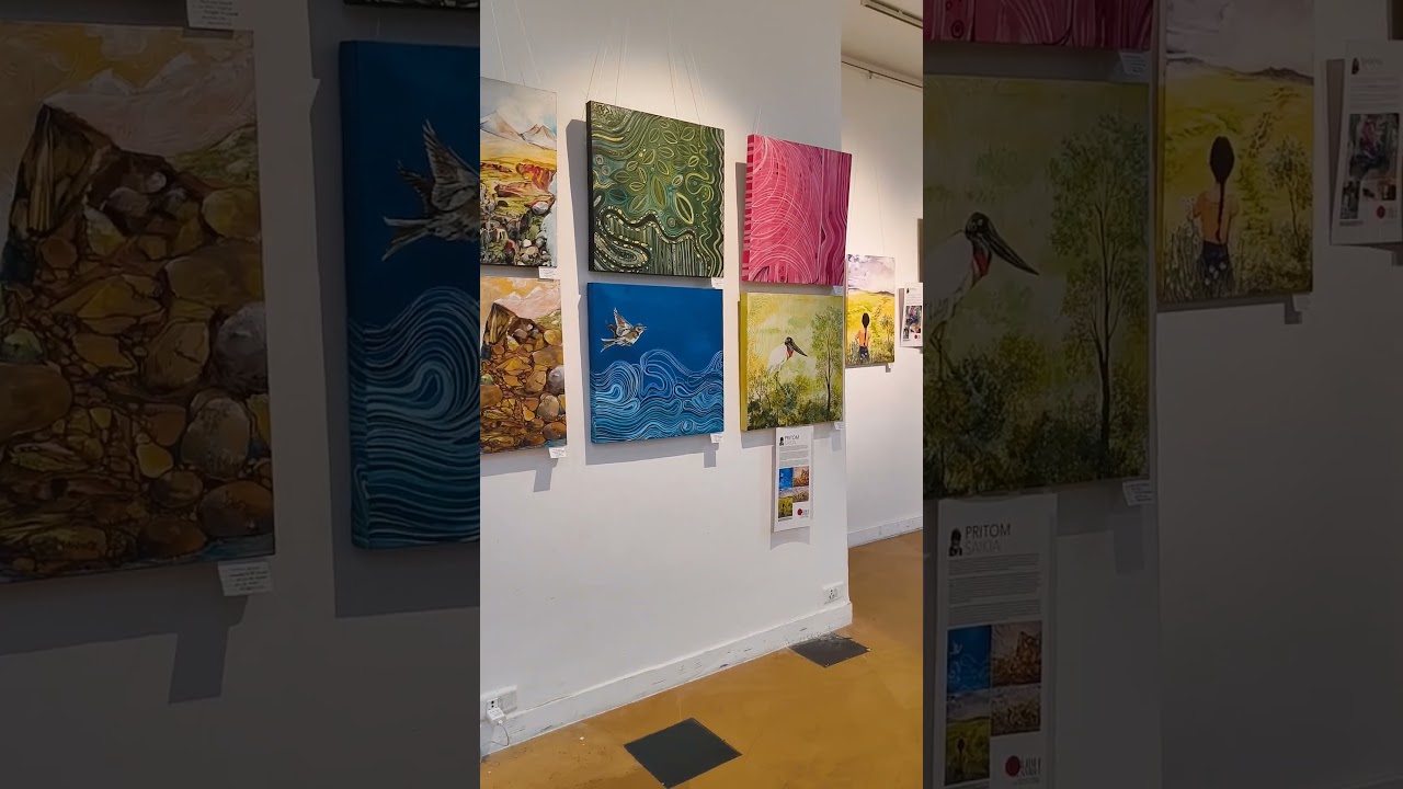 New group show at Visual art gallery #indiahabitatcentre #delhi #art #artgallery #delhidiaries
