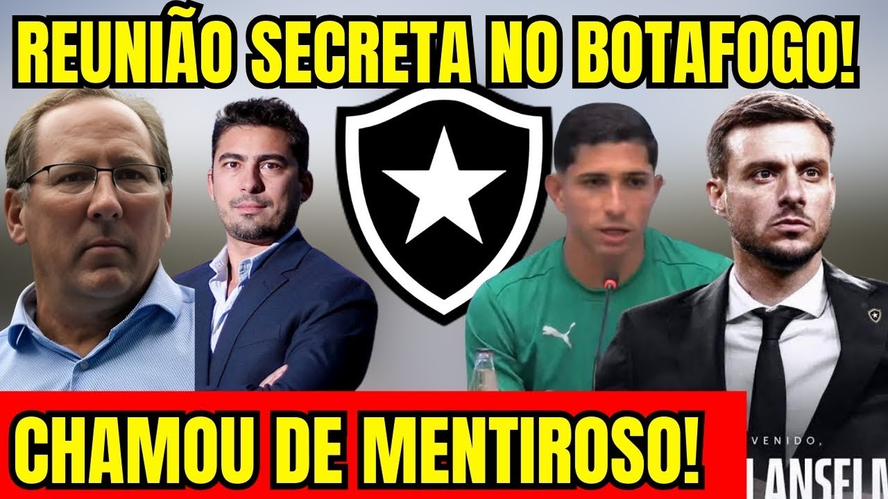 VAZOU AGORA! REUNIÃO SECRETA NO BOTAFOGO! CHAMOU DE MENTIROSO! ÚLTIMAS NOTÍCIAS DO GLORIOSO! 