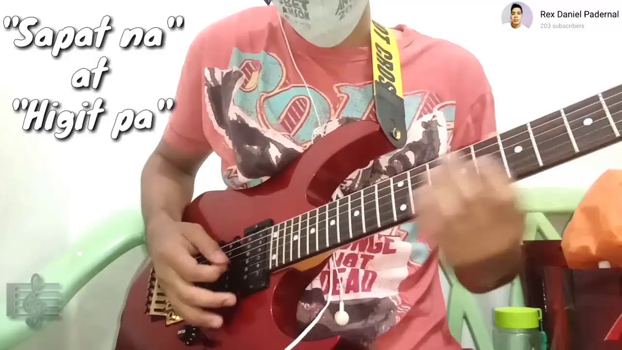 Sapat na at higit pa - Musikatha || Guitar solo Tutorial || Cube baby direct phone recording