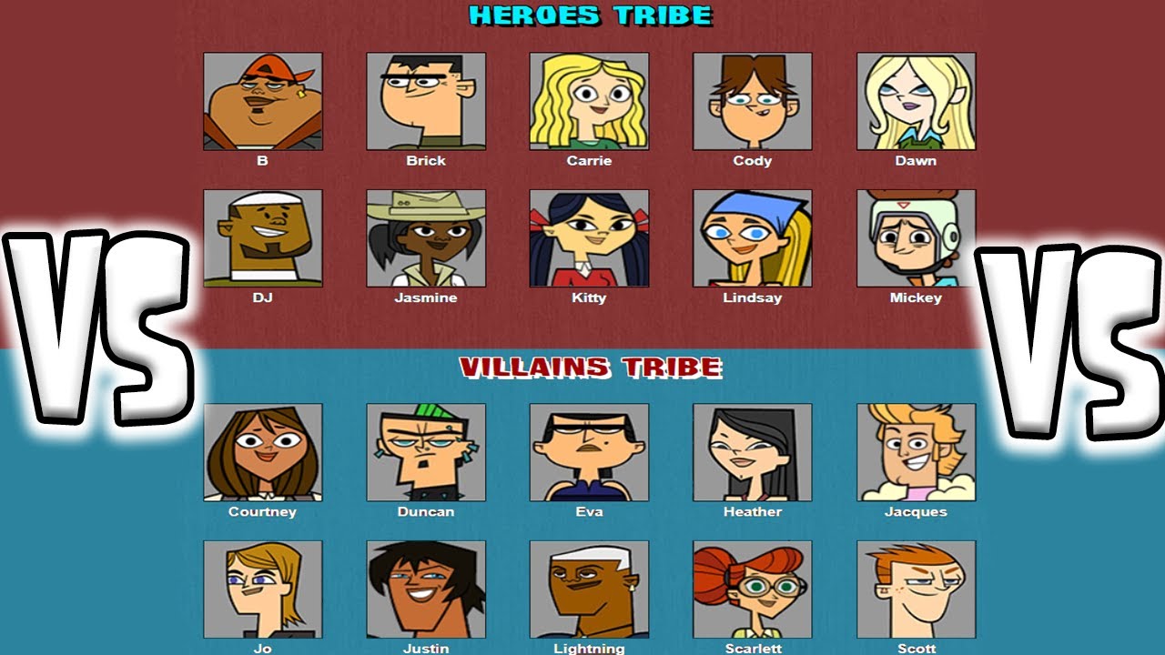 Total Drama Heros VS Villians