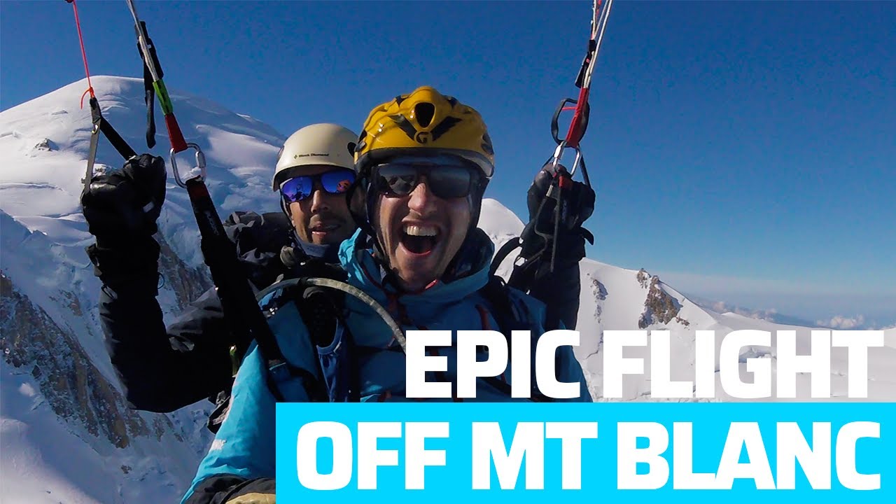 Epic Flight off Mt Blanc
