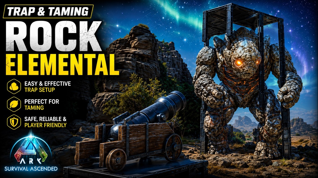 How to build a Rock Elemental trap | Ark Survival Ascended