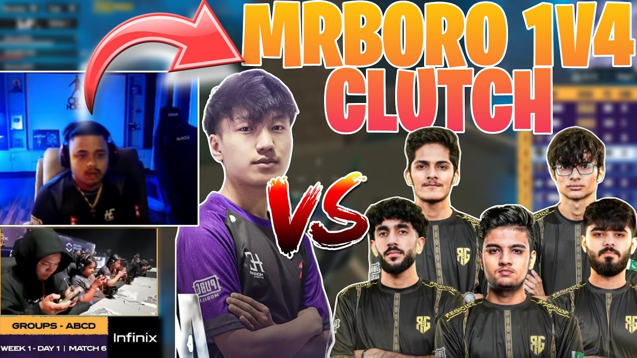 MrBoro HORAA 1V4 CLUTCH R3G 🔥🤯 CR7 HORAA REACTION 😱❤️-GAURABYT #horaa #mrboro #1V4 #cr7horaa #clutch