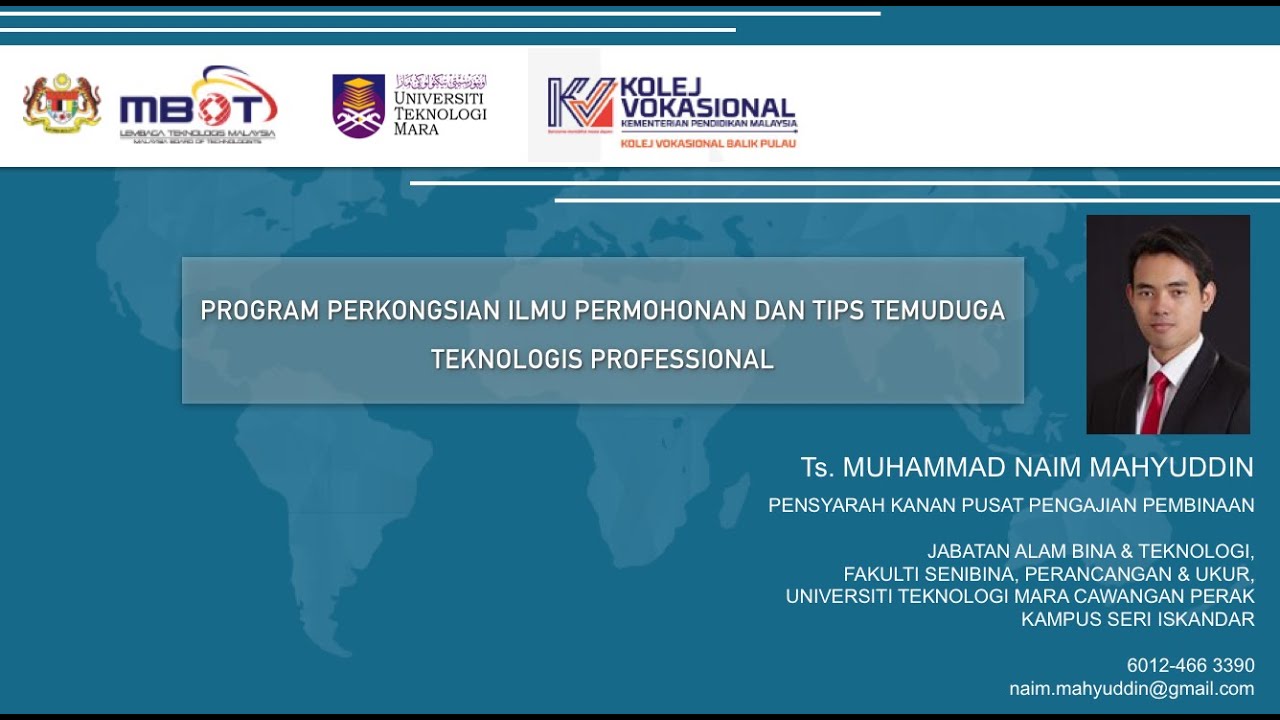 TIPS TEMUDUGA TEKNOLOGIS PROFESSIONAL