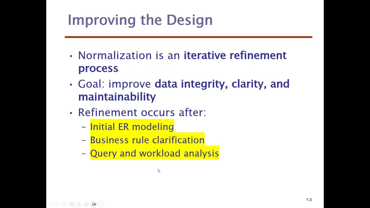 Normalization of Database Tables: Advanced Concepts. Distinguish between 3NF, BCNF, and 4NF