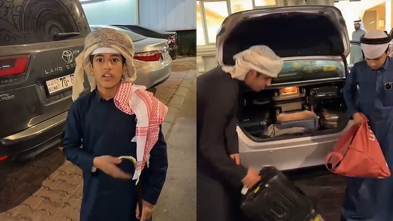 الشباب رجعوا الكويت واحمد يبي يرجع يقعد بحايل 😂😂 #فراج_قزيع_السهلي سنابات فراج قزيع السهلي