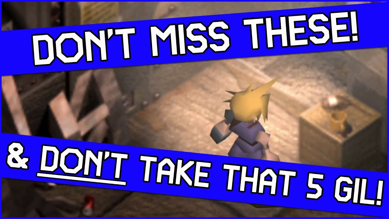 Look! Don't MISS these things in Final Fantasy 7 - Sector 5 Slums Guide