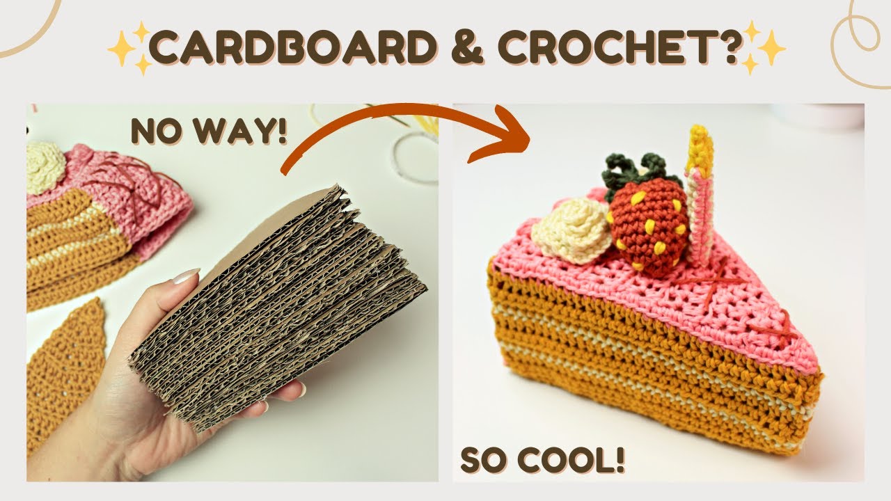 Crochet Birthday Cake Slice Tutorial 🎂