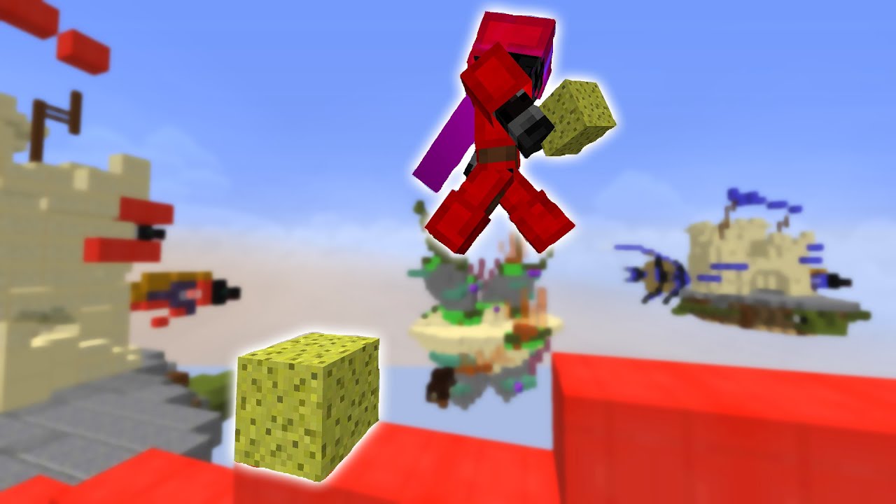 Using sponges to win in a Bedwars tournament