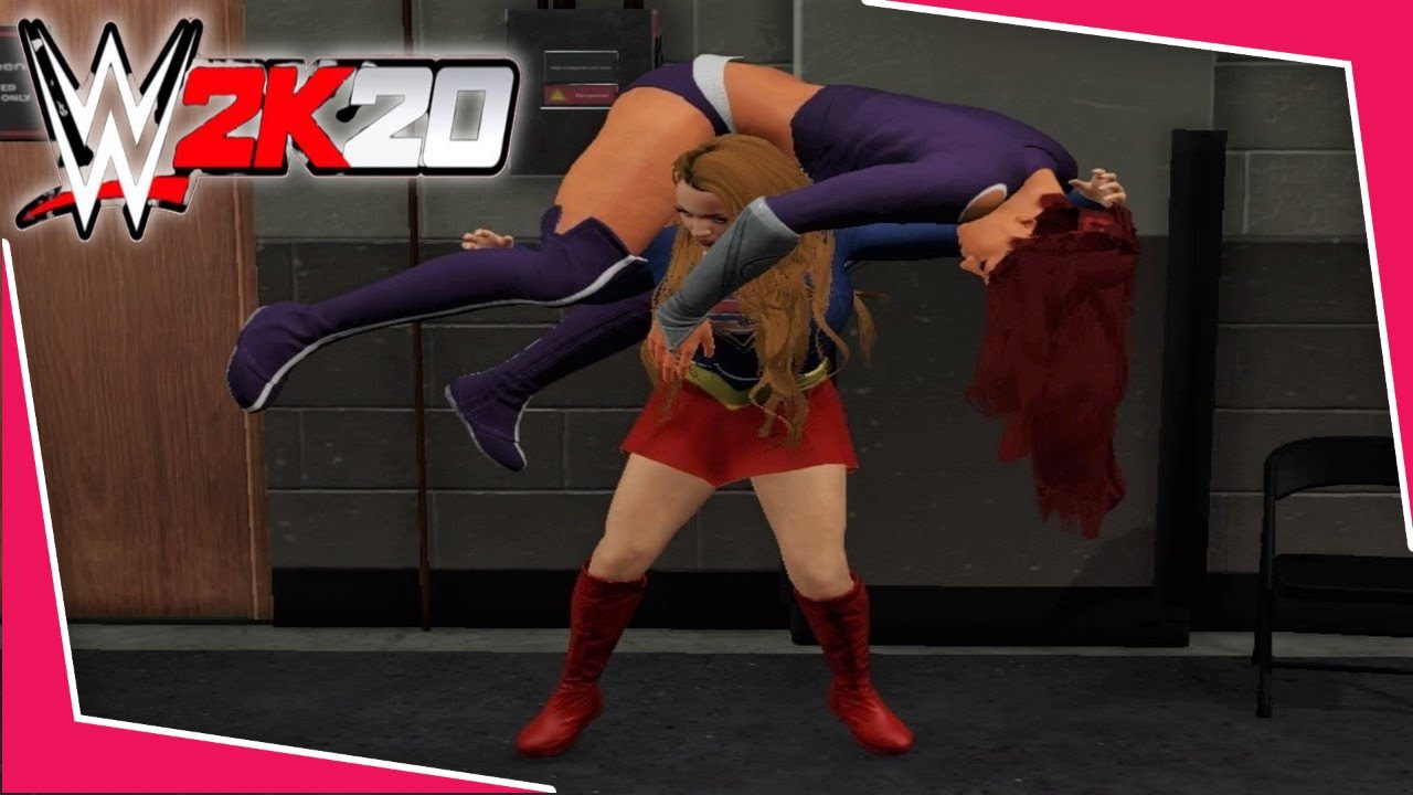 Supergirl v Starfire! - WWE 2K20 Requested Backstage Brawl