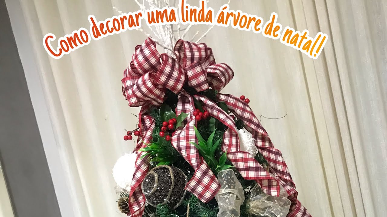 Decorando minha árvore de natal 2021: dicas, truques e tutorial de laço. #arvoredenatal