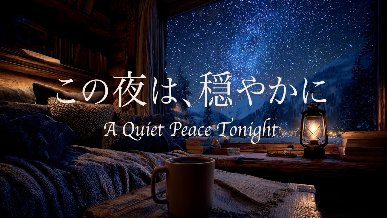 【夜のリラックスBGM】疲れた心に寄り添う優しい雪夜の音楽 - Gentle Music for a Snowy Night to Comfort a Tired Soul