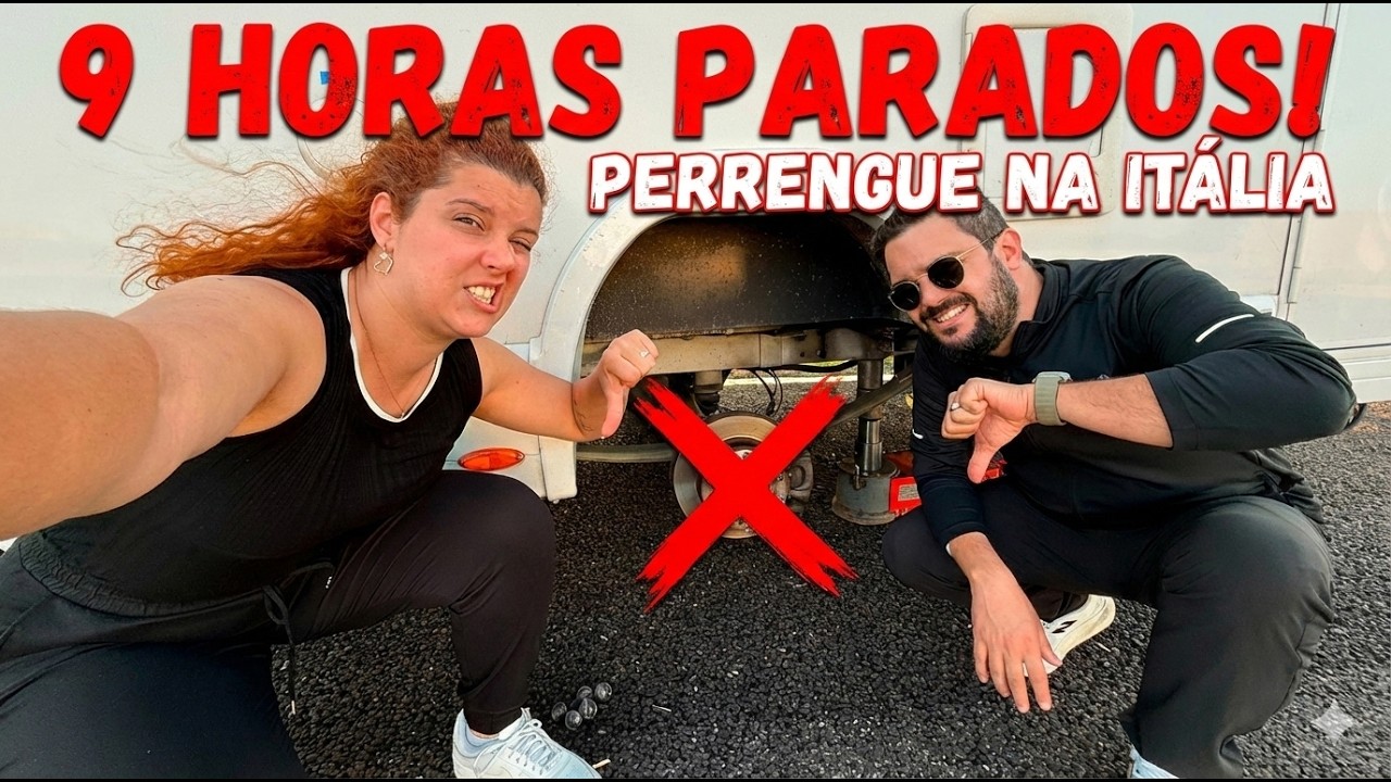Viagem de motorhome pela Itália - 9 HORAS PARADOS por um pneu furado + demissão de funcionário!!