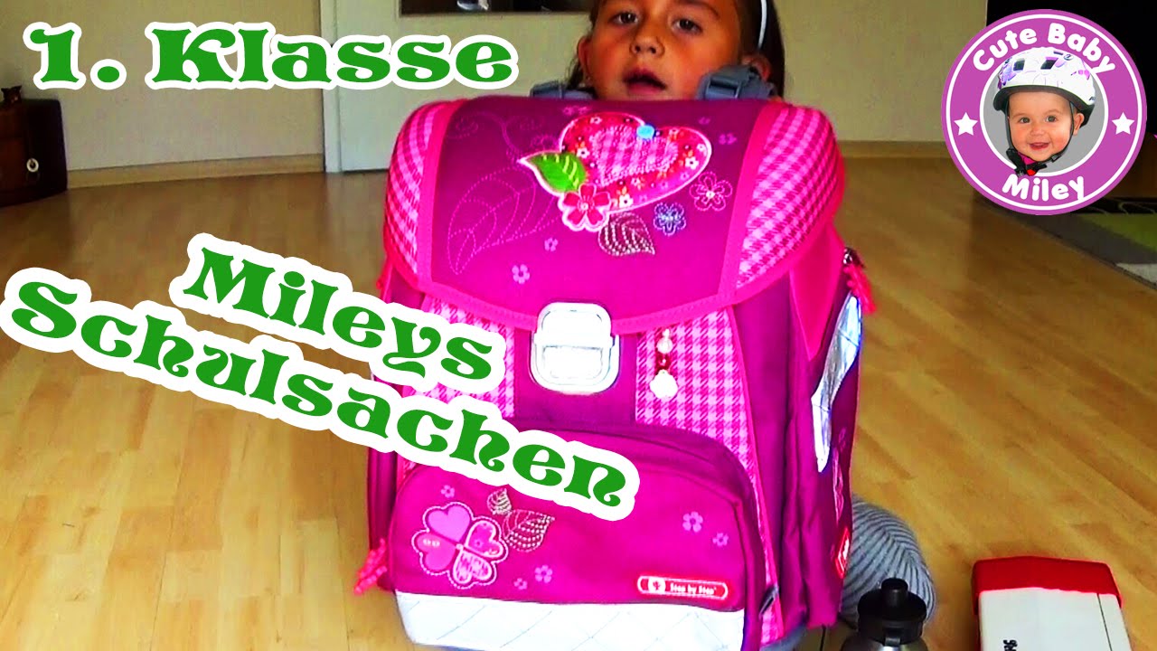 Miley zeigt ihren Schulranzen und ihre Schulsachen für die 1. Klasse - Kinderkanal