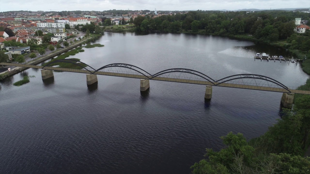 Gång-/cykelvägsbro, Falkenberg