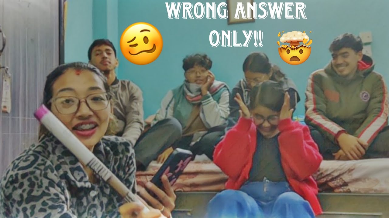 Wrong answers only 😂 | Fun with cousins and with my mom !! 