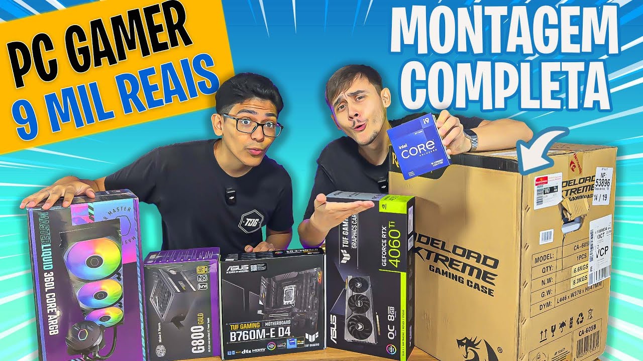 Montamos um PC GAMER Intel de R$ 9 MIL do cliente