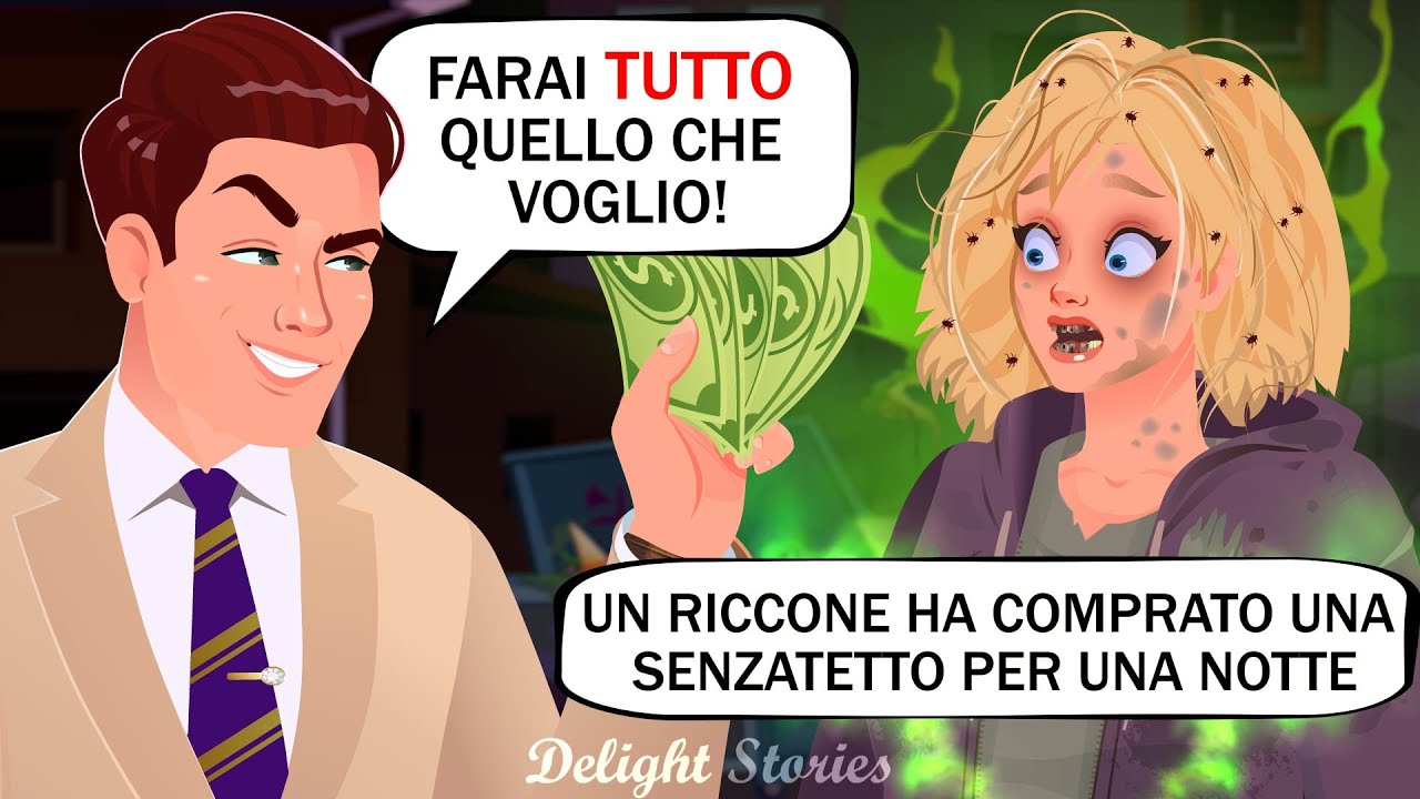 Un riccone ha comprato una senzatetto per una notte