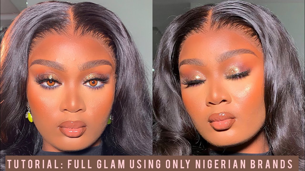 TUTORIAL: FULL GLAM USING ONLY NIGERIAN MAKEUP BRANDS | Judith Egbo #tutorial