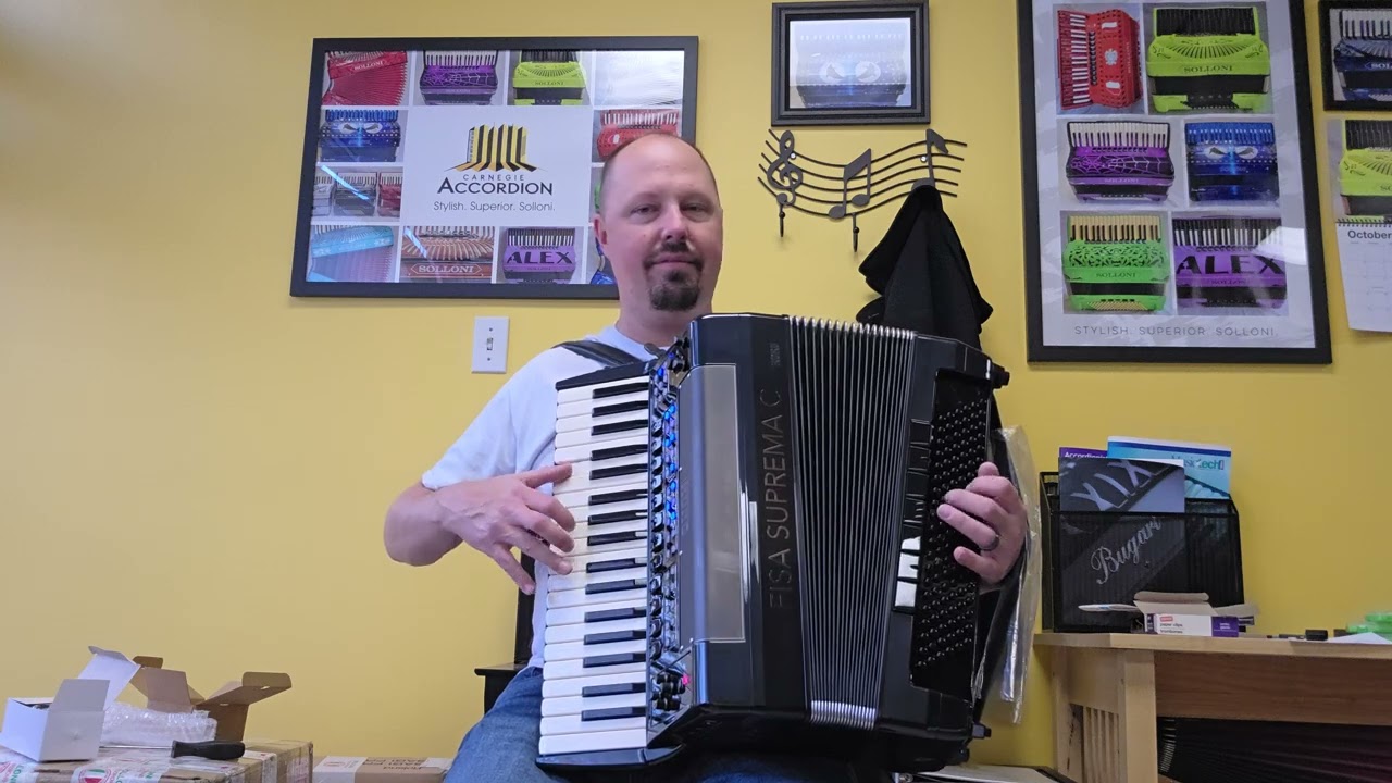 Korg Fisa Suprema C (compact)  - video #2 - Carnegie Accordion Company and V-Music
