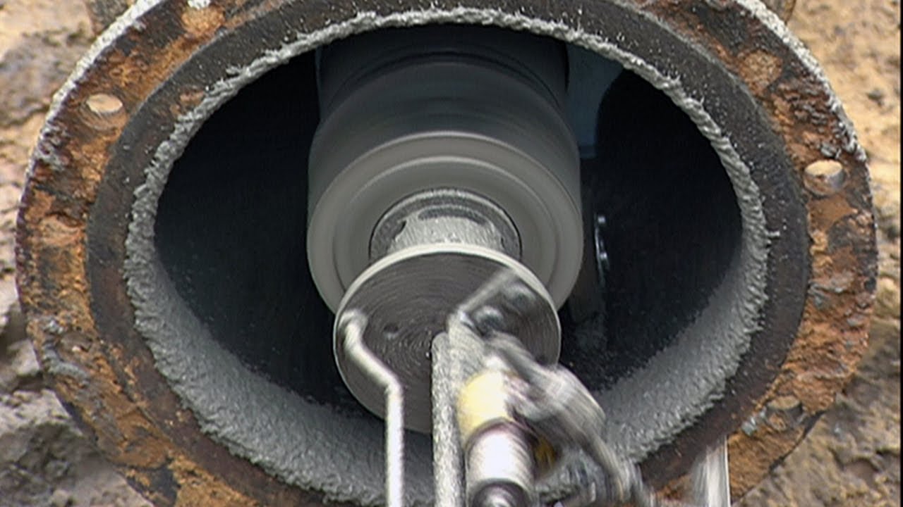Cleanpipe, Sanierung von Trinkwasser Leitungen mit Zementauskleidung.