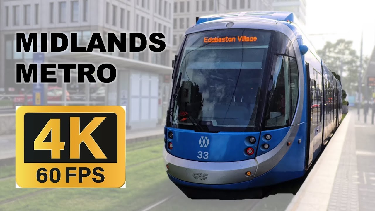 Midlands Metro Full TRAM Journey - Birmingham to Wolverhampton Return (August 2024)