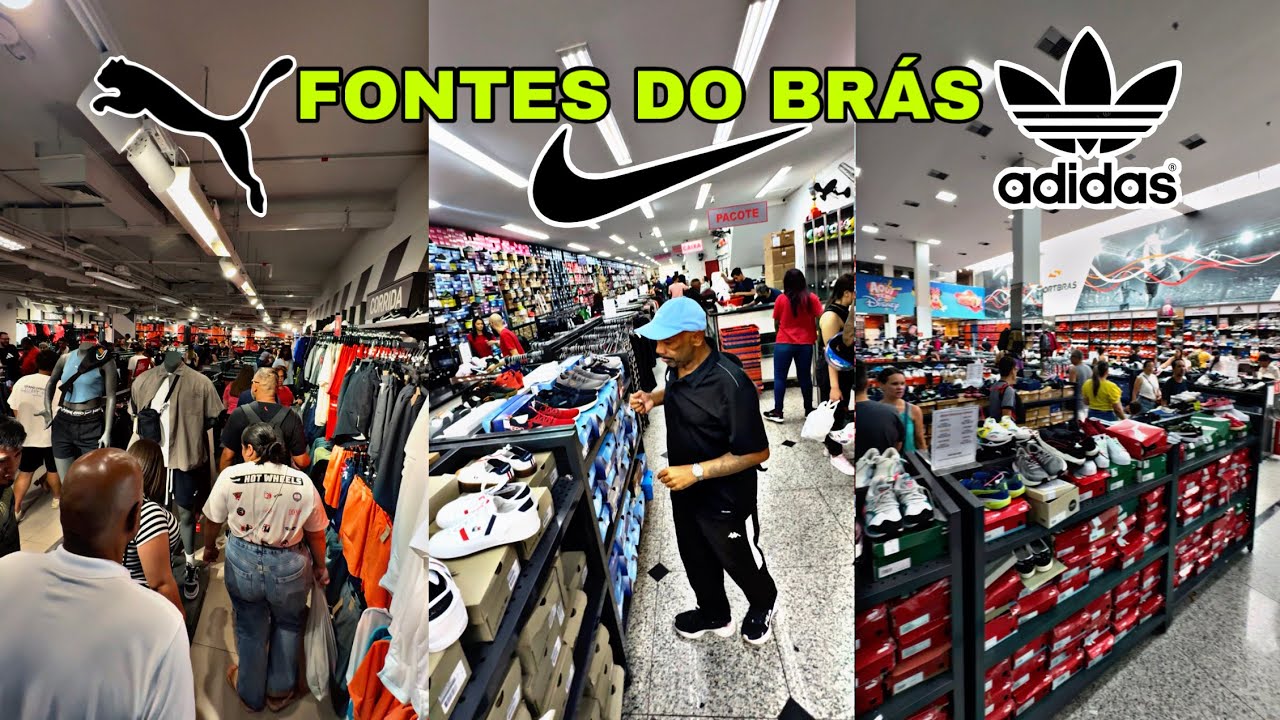 OUTLET BARATO no BRÁS - fui nas fontes tênis originais fazer as compras 