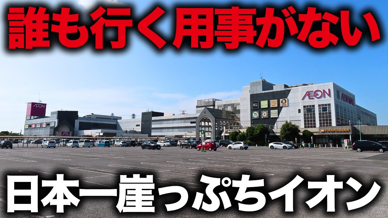 【明るい廃墟】イオンに潰されたイオン…店が半分以下になった日本一絶体絶命なイオンモール「イオンモール富津」