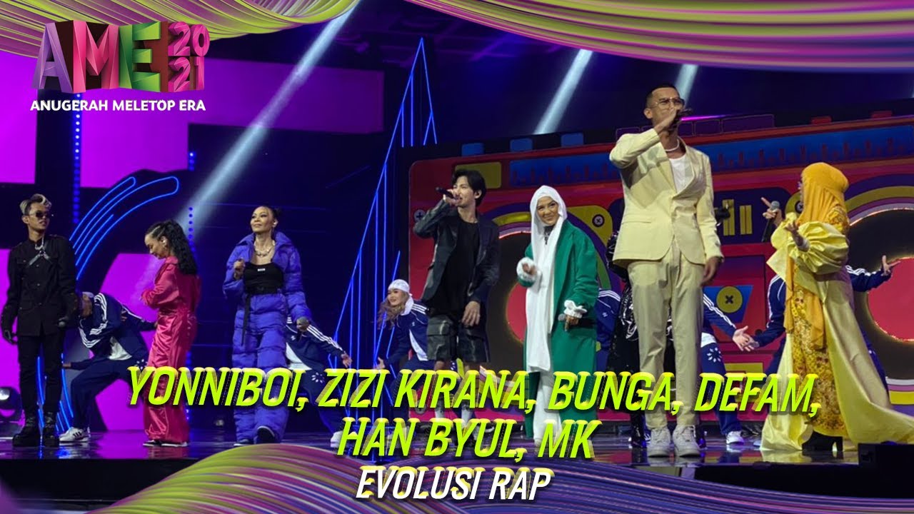 Evolusi Rap | Zizi Kirana, Bunga Isme, De Fam, Hanbyul, MK, Yonny Boii | AME 2021 | MeleTOP