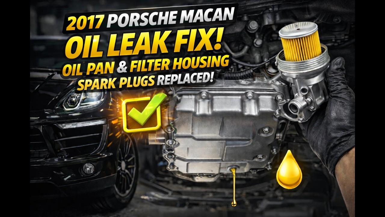 2017 Porsche Macan Spark Plugs Replaced and Oil Leaks Fixed