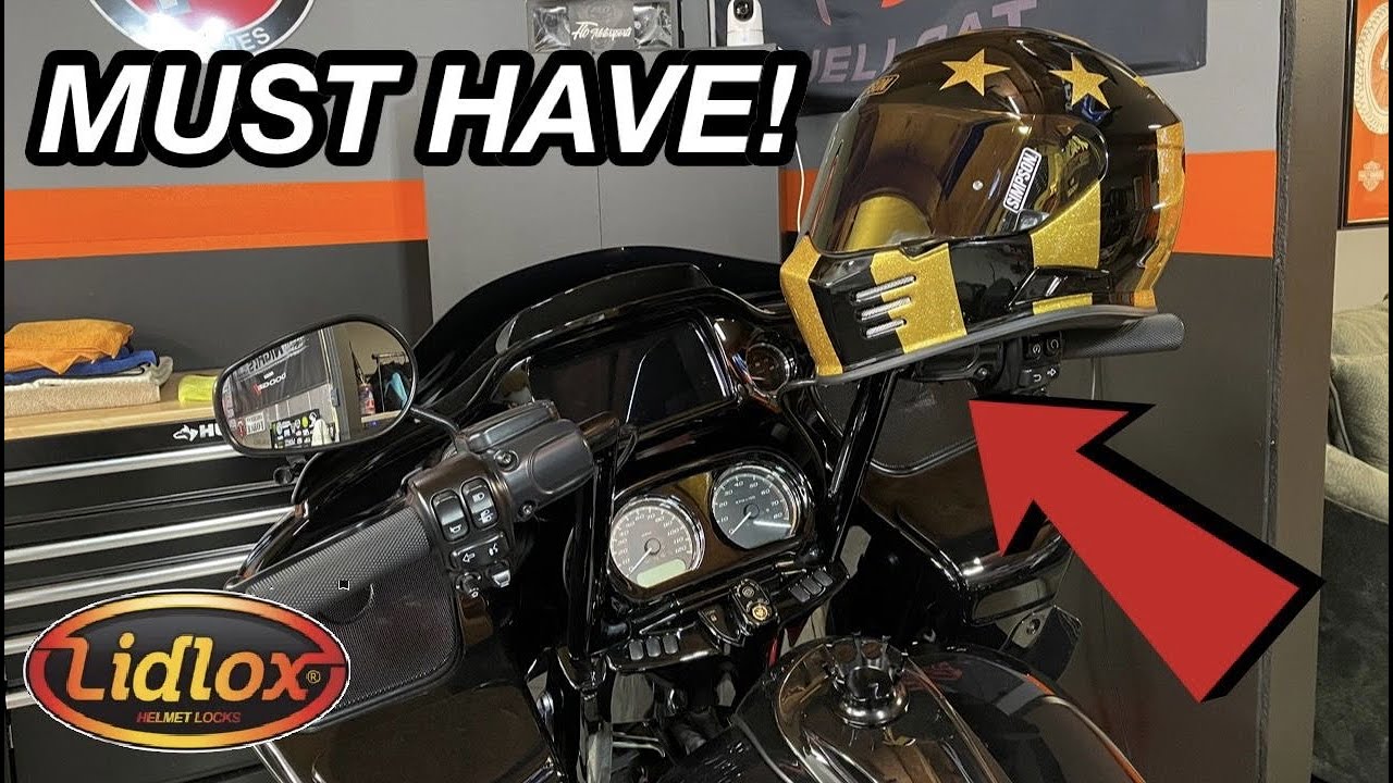 THE BEST HELMET LOCK FOR YOUR HARLEY! *LIDLOX*