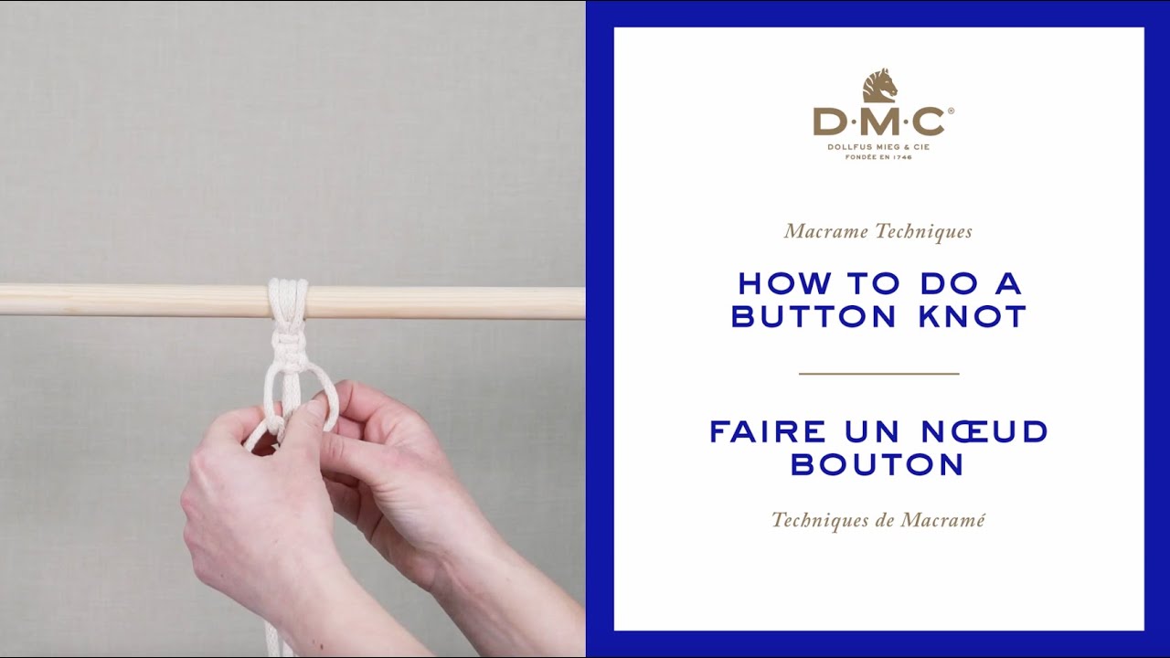 How to do Button Knot, Macramé Techniques