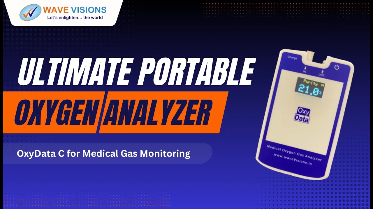 OxyData Medical Oxygen Analyzer: Measure Purity, Flow, Pressure & Temp | Wave Visions