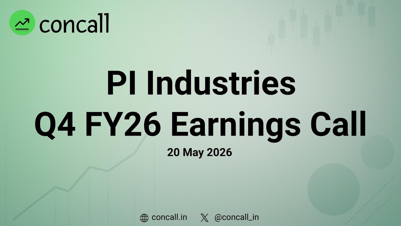 PI Industries Q4 FY26 Earnings Conference Call | Concall.in