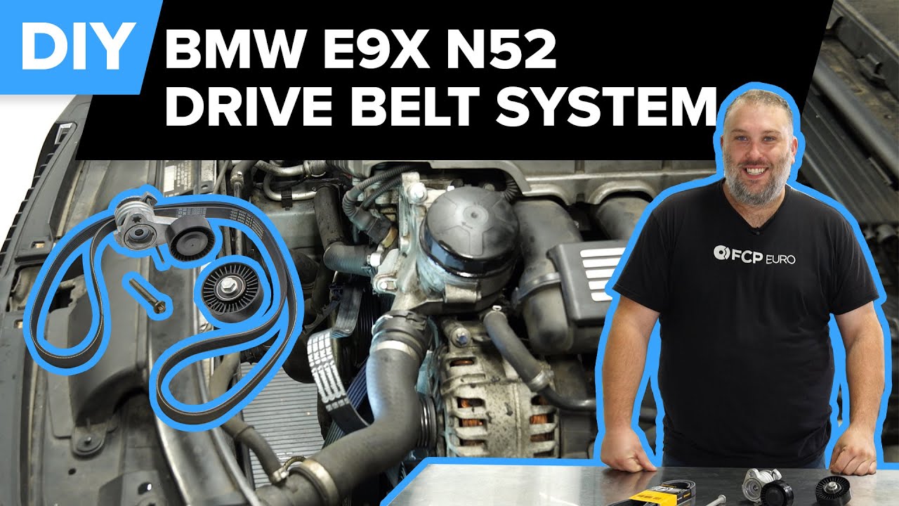 BMW E90 325xi Serpentine Belt and Pulley Replacement (N52 328i, X5, 128i, 525i & More)