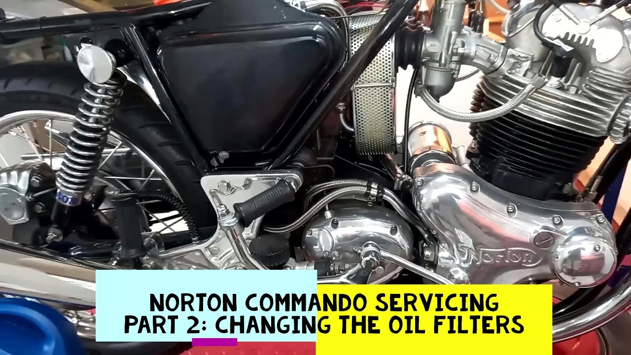 Norton Commando Service Part 2: Oil change (Part 2)