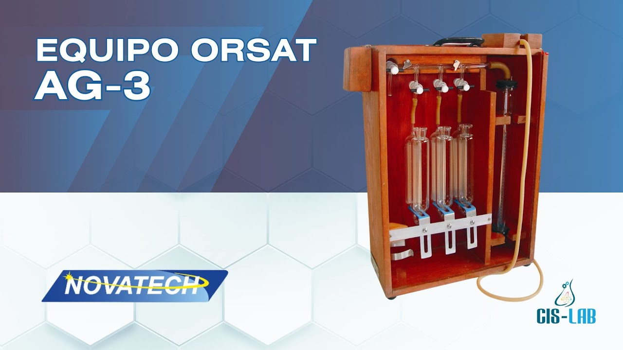 Aparato Orsat para el análisis de gases de combustión | Cis-Lab