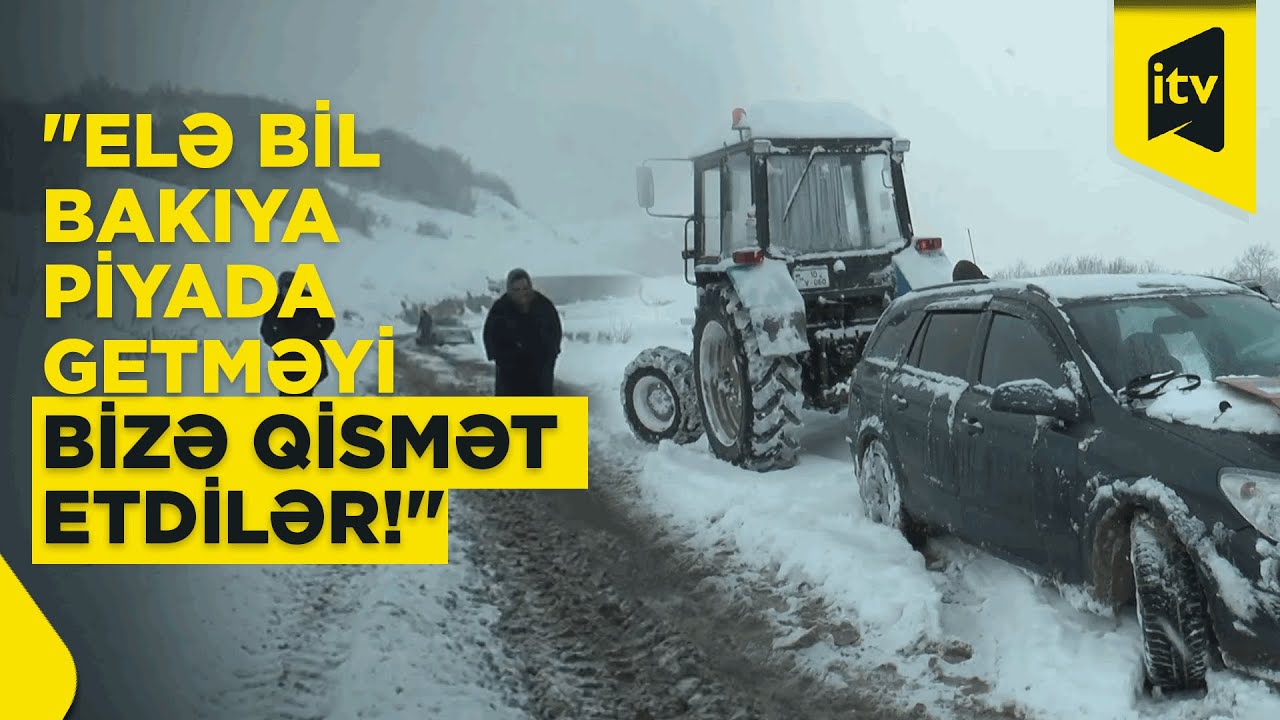İsmayıllı yolunda sürücülər və sərnişinlər üçün əsl sınaq anları yaşandı