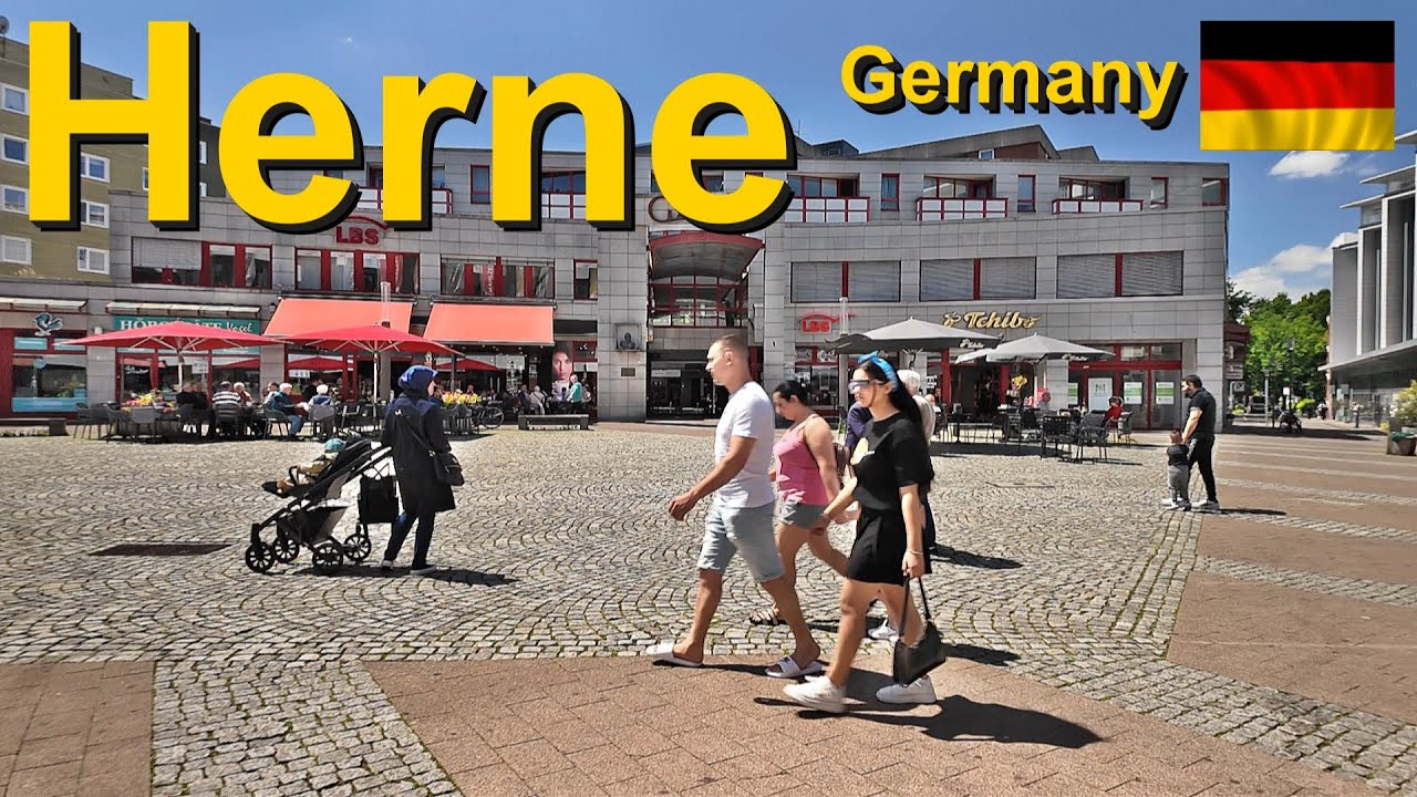 Herne - Ein kleiner Lauf durch die Stadt👍Explore the Town🏃‍♀️ . Germany City Walk