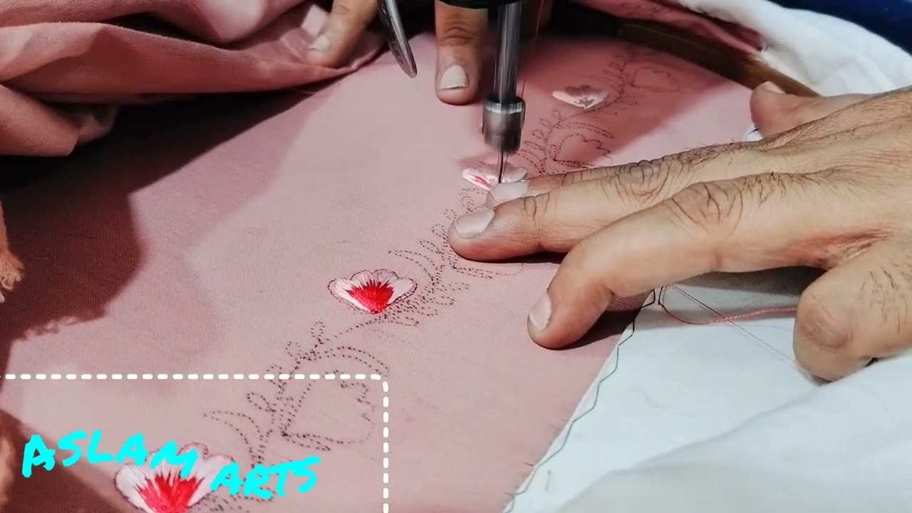 Shade flower beal design machine embroidery. Machine embroidery for beginners 