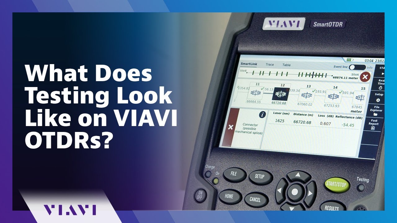 What Does Testing Look Like on VIAVI OTDRs?