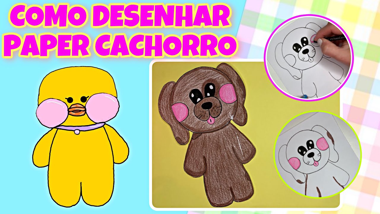 COMO DESENHAR PAPER CACHORRO DO TIKTOK | Paper Dog | Paper Animals do tiktok