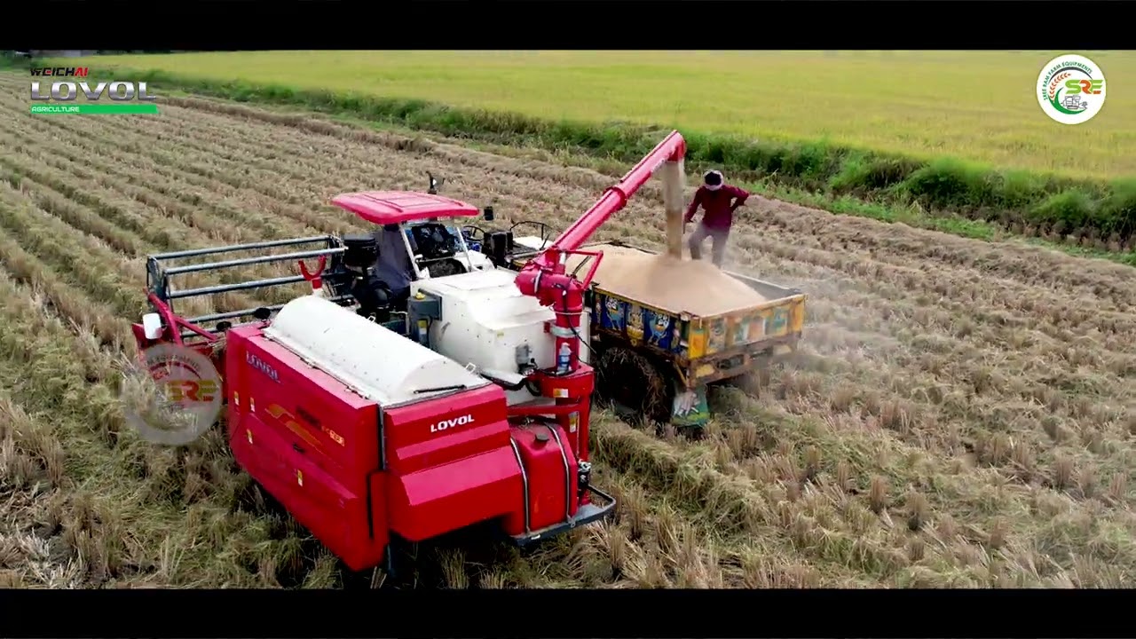 LOVOL Harvesters ||  Drone Video 4K || Sree Ram Farm Equipments || Full Video || SRFE