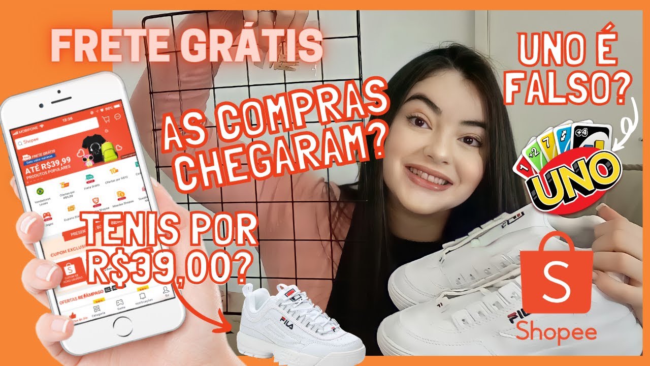 COMPRINHAS NO SHOPEE | Tenis fila | Decoração | Gabriella Barbosa