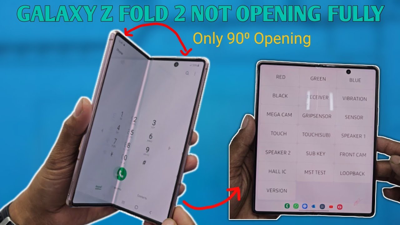 Samsung Galaxy Z fold 2 Fully NOT Opening || Hinge Issue Solve || Qaswa Telecom